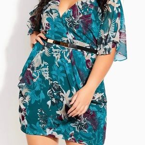 City Chic Envelope Me dress size S 16